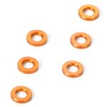 RONDELLE ORANGE 0,5mm       T4 3x6x0,5mm IN ALLUMINIO - HUD303121-O