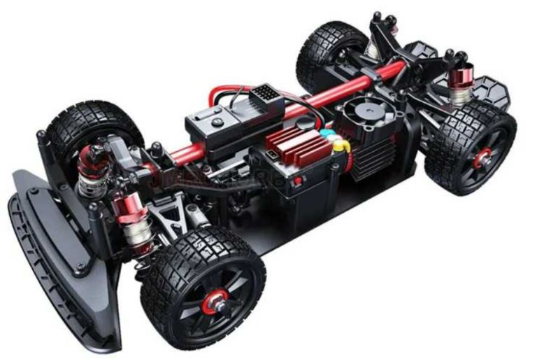 Lancia Delta brushless 4wd 1/14 con gyro e telaio metallo MJX Hyper Go - RADHY14302 - immagine 3