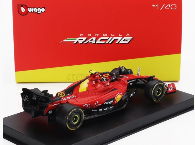 Ferrari F1 SF23 Monza Sainz #55 con casco 1/43 anno 2023 - BUR18-36835SM - immagine 5