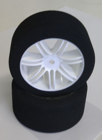 SPUGNE CON CERCHI BIANCHI Sh35 POSTERIORI 1/10 30mm HOT RACE - HTR-POST-35W