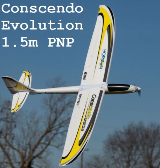 Conscendo Evolution 1.5m PNP con motore regolatore e servi - HOREFL01675