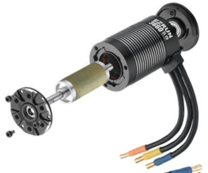 MOTORE EZRUN 3660SL G2 4600kv SHORT COURSE 1/10 ALBERO 5mm - GPED30402652 - immagine 3