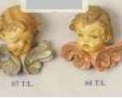 TESTE DI ANGELI 11cm       1pz TIPO LEGNO - FON67-8TL