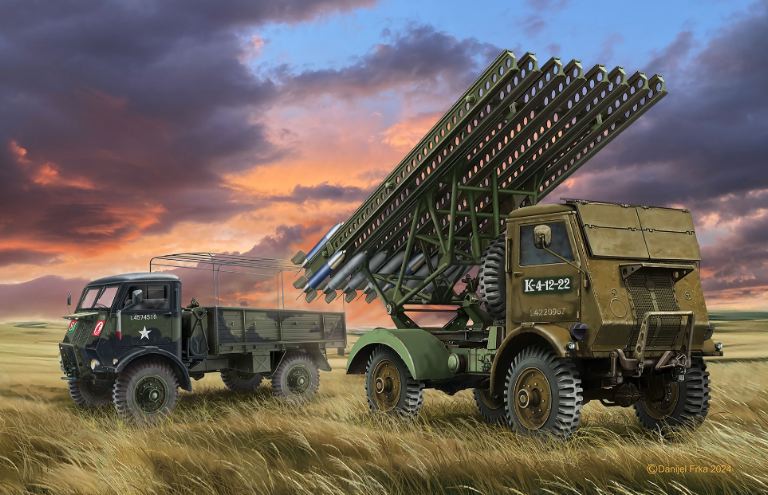 Camion lancirazzi sovietico WWII W.O.T. 8 BM-13-16 Katyusha/Cargo 1/35 - REV3338 - immagine 9