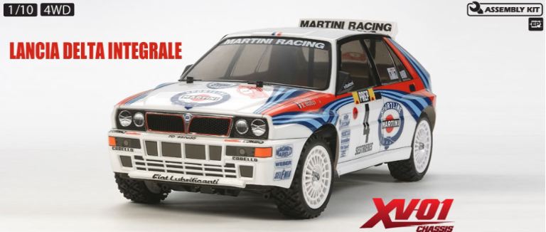 LANCIA DELTA TELAIO XV-01 1/10 4WD IN KIT DI MONTAGGIO XV01 - TAM58569 - immagine 3