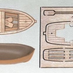 Scialuppa plastica/legno 95mm - M36500