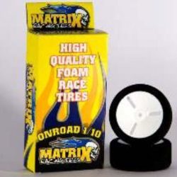 SPUGNE + CERCHI Shore 35  1/10 POSTERIORI 30mm BIANCHE MATRIX - MTX-10P35V