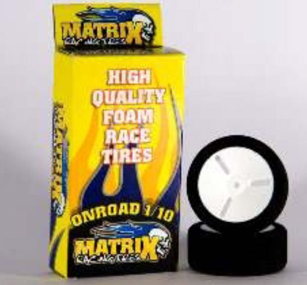 SPUGNE + CERCHI Shore 35 1/10 POSTERIORI 30mm BIANCHE MATRIX - MTX-10P35V