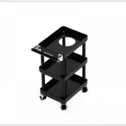 Carrello nero a 3 piani porta attrezzi da officina in scala 1/10 - GPEDYA-0628BK