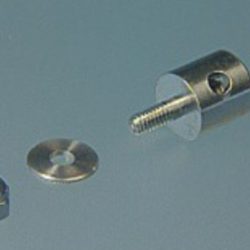 Morsetti ferma barre per aste da 2mm in ottone 6pz - MPJ2763BR