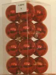 CUBO SFERE ROSSE  60mm    16pz PLASTICA - YSCU6016R