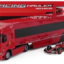 Iveco Fiat trasporto Ferrari F1 con SF24 #16 1/43 TRUCK S-WAY 570 - BUR18-36867