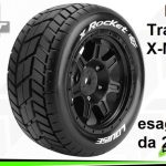 Gomme stradali X-Rocket per Traxxas X-Maxx 2pz Esagono 24mm 4.3 - SULR-T3295B