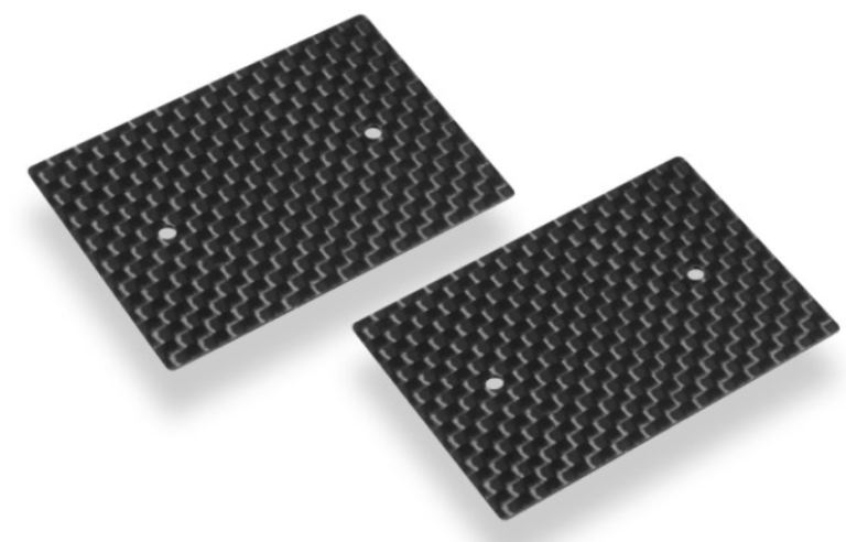 Piastre laterali per alettone posteriore 200mm 2pz - HUD293310 - immagine 3