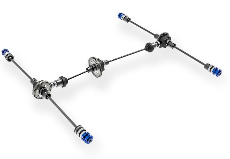 Traxxas Sledge rosso Truggy 1/8 Belted Brushless VXL-6s - TXX95096-4RED - immagine 10