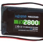 2049 LiPo 7,4v 2800mah TX Futaba indispensabile c/batt XS1501 MaxPro - RADMAX2048L