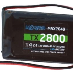 2049 LiPo 7,4v 2800mah TX Futaba indispensabile c/batt XS1501 MaxPro - RADMAX2048L