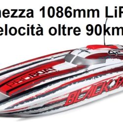 Blackjack 42 bianco e rosso Brushless 8S Cat con radio - HORPRB08043T2
