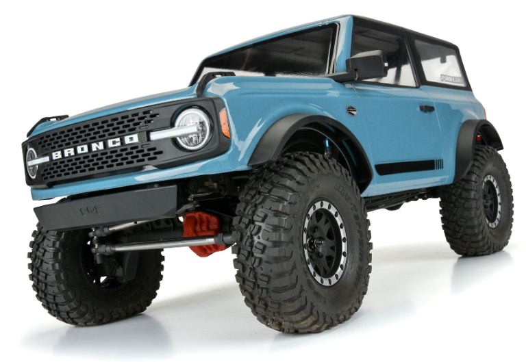 Carrozzeria Ford Bronco 2021 290mm 1/10 per scaler trasparente - PRO3569-00 - immagine 7