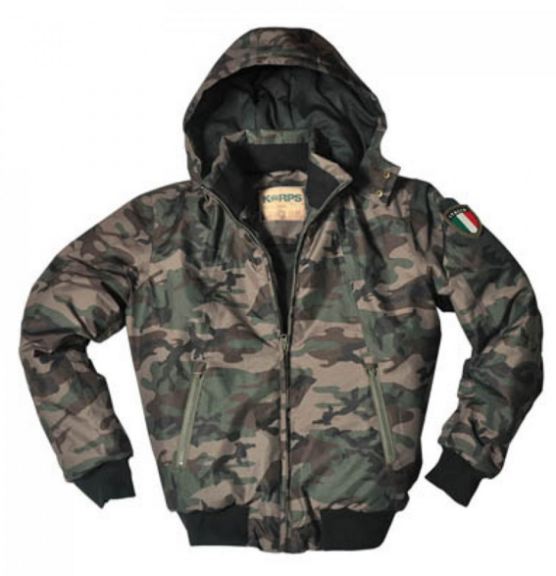 BOMBER IMBOTTITO WOODLAND L LARGE GIACCA VINTAGE - VST1169-1-W-L