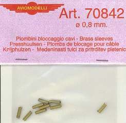 PIOMBINI BLOCCAGGIO 0,8mm 10pz PER CAVI M70840 - M70842