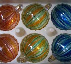 VETRO RIGATO VERT COL.     8CM Vetro Soffiato - YSA797