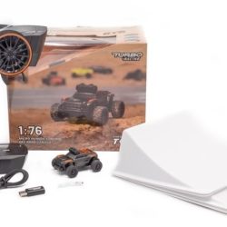 Turbo Racing micro Off-Road grigio arancio 1/76 con radio e luci - PELTB-C81-BL