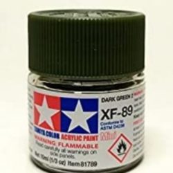 Colore acrilico XF-89 Dark Green 2    1pz da 10ml opaco XF89 - TAM81789-1PZ