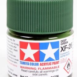 Colore acrilico XF-26 Deep Green 6pz da 10ml opaco - TAM81726