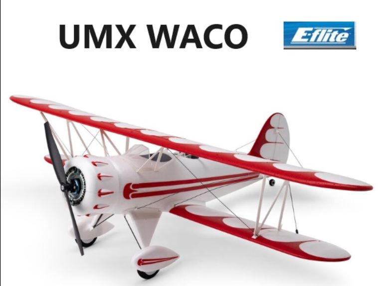 UMX WACO bianco BNF basic con AS3X e SAFE con rx senza LiPo - HOREFLU53550