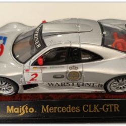 Mercedes CLK GTR D2 1/43 argento metallizzato con vetrina - MAI31504