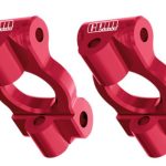 Micro-B/T Porta fuselli rossi in ergal anteriori Blocchi Caster - PROMLMB019R