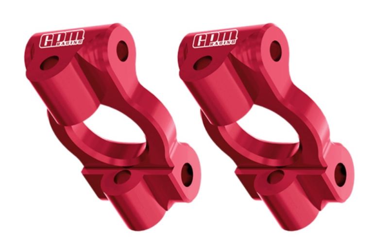 Micro-B/T Porta fuselli rossi in ergal anteriori Blocchi Caster - PROMLMB019R