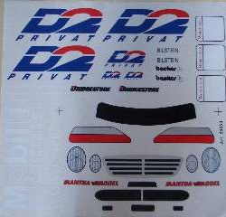 DECAL MERCEDES CLK         1/8 - M20053