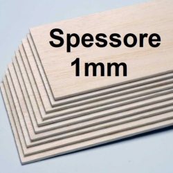 Tavole di balsa 1,0x100x1000mm 10pz - PCHC6439