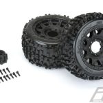 Gomme e cerchi Badlands 3.8 Traxxas MAXX esagono 17mm removibile - PRO1178-10
