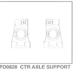 SUPPORTI ASSE CENTR.PLAST. TS4 - THUPD0828