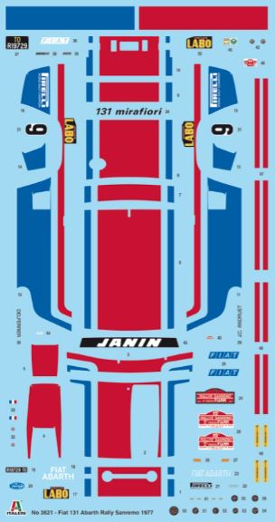 Fiat 131 Abarth 1977 San Remo Rally 1/24 - ITA3621 - immagine 2