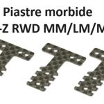 Piastre morbide per Mini-Z RWD MM/LM per sospensione in carbonio 3pz - KYO-MZW403S