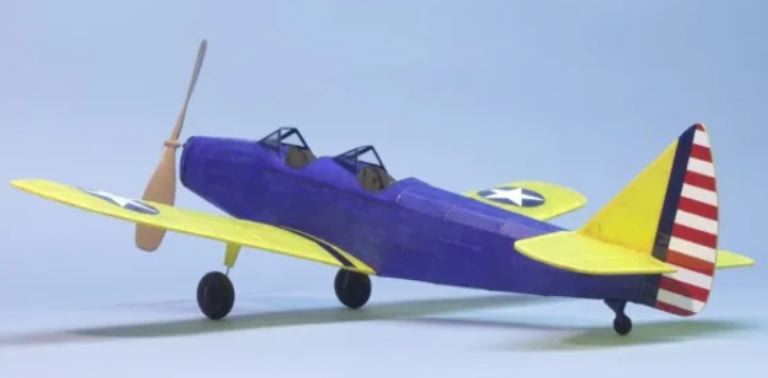 Dumas Fairchild PT-19 ad elastico balsa kit 445mm - PEL4SK224 - immagine 3