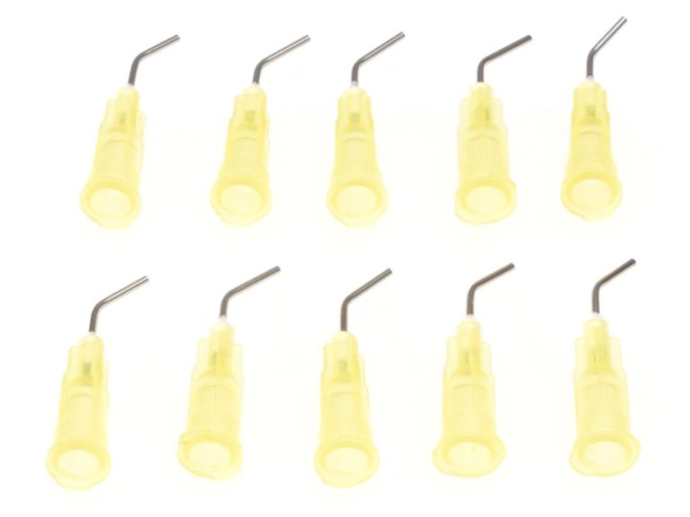 Beccucci gialli di precisione 0,5mm per colla ciano ago curvi 10pz – RUDRP-0288