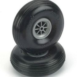 Ruote leggere in gomma 63mm 2pz Dubro - PCH10014