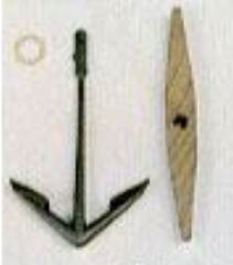 ANCORA CON CEPPO  2pz  40x62mm - M31210