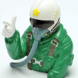 Pilota di jet verde 98mm scala 1/6 - PCHC9543