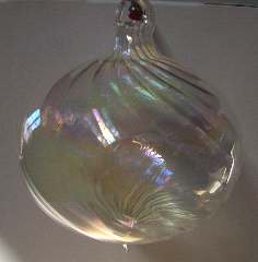 TROTTOLA IRIDESCENTE       1pz Vetro Soffiato - YSA8751