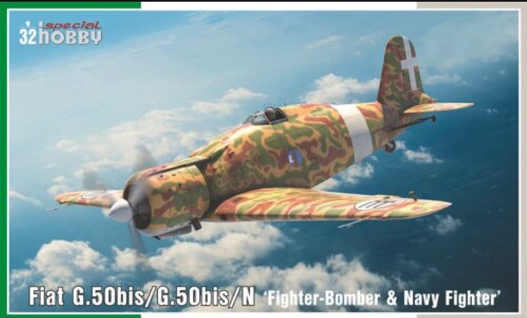 Fiat G50bis G.50bis/N Fighter Bomber & Navy Fighter 1/32 - NOC-MPSH32089