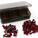 Set viti rosse in titanio e alluminio 64pz TT02 Tamiya - GPEDTSA-0045R