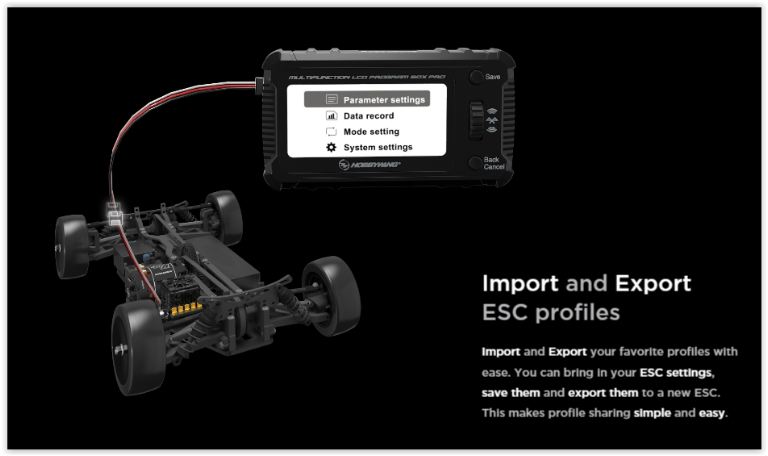 LCD Programm Box Pro per Xerun, Ezrun e Platinum programmatore ESC - GPED30502002 - immagine 8