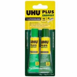 Uhu Plus 90minuti 2x15ml epoxy in confezione piccola 300kg di tenuta - UHU9249