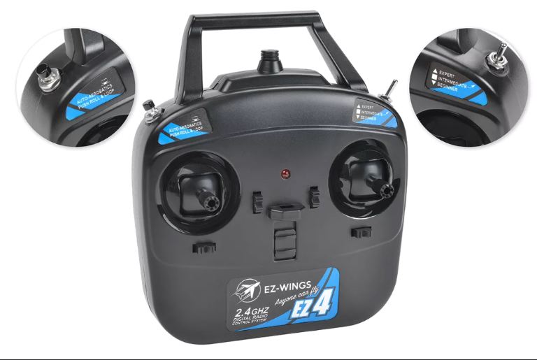 Mini Cub Blu 450mm completo di tutto EZ-Wings con 2 LiPo - SU-EZ-020 - immagine 4